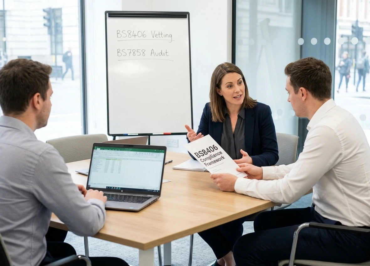 BS8406:2020 compliant event steward background screening UK — Avvanz ScreenGlobal